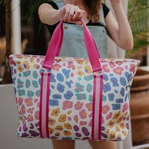 Multicolored Leopard Tote Bag